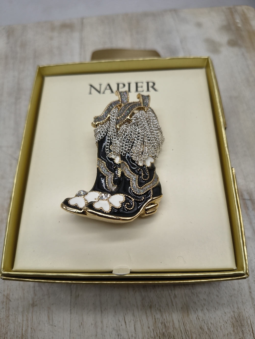 Napier Cowboy Boots Pin